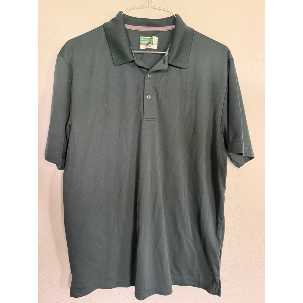 Ben Hogan short-sleeved men's performance polo shirt collar 2 button placket XL